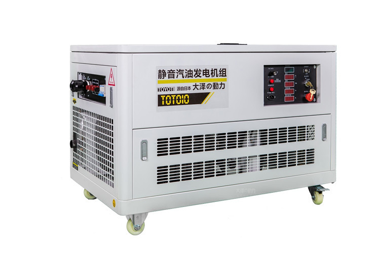 雙杠10kw大澤動力汽油發(fā)電機噪音真的小